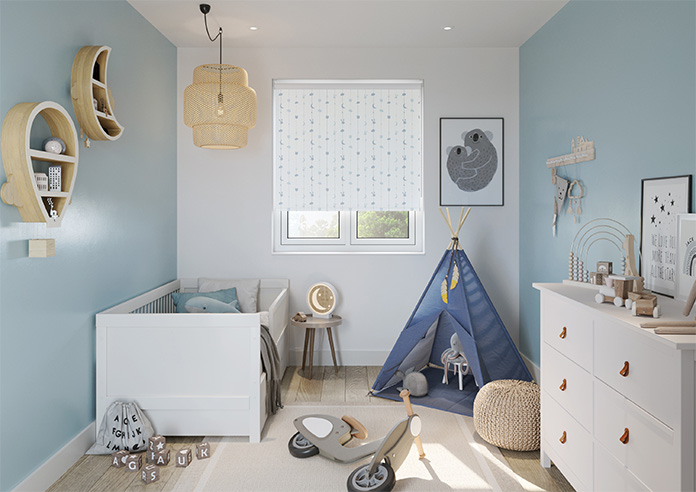 Nursery Mobile, Midnight - Roller Blind - Image 8